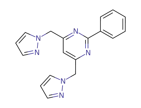 4,6-bis(pyrazol-1-ylmethyl)-2-phenylpyrimidine
