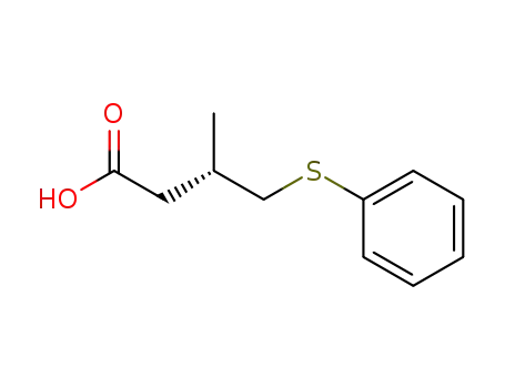 Molecular Structure of 94807-92-8 ((S)-3-methyl-4-phenylthiobutanoic acid)