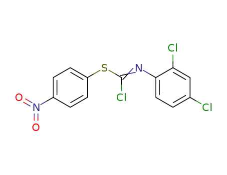 2,4-Dichlor-phenylimino-kohlensaeure-thio-<4-nitro-phenylester>-chlorid