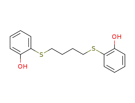 Molecular Structure of 109628-13-9 (Phenol, 2,2'-[1,4-butanediylbis(thio)]bis-)