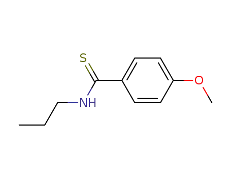 Molecular Structure of 62926-03-8 (Benzenecarbothioamide, 4-methoxy-N-propyl-)