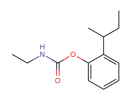 Molecular Structure of 60309-13-9 (Ethyl-carbamic acid 2-sec-butyl-phenyl ester)