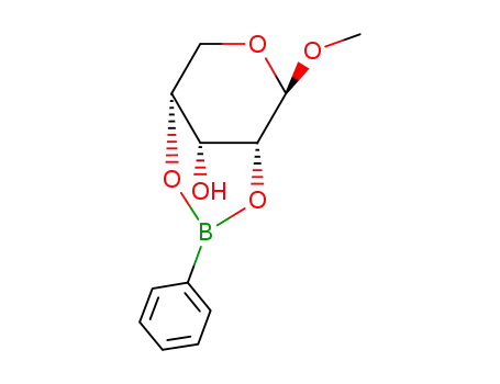 methyl <i>O</i><sup>2</sup>,<i>O</i><sup>4</sup>-phenylboranediyl-β-<i>D</i>-ribopyranoside