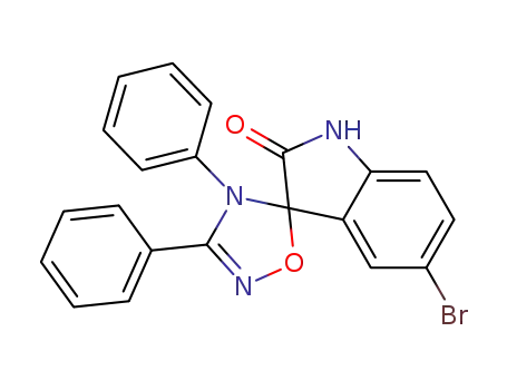 5-bromo-3',4'-diphenyl-1<i>H</i>,4'<i>H</i>-spiro[indole-3,5'-[1,2,4]oxadiazol]-2-one