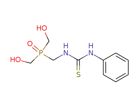 Molecular Structure of 67758-72-9 (Thiourea, N-[[bis(hydroxymethyl)phosphinyl]methyl]-N'-phenyl-)