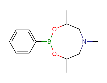 Molecular Structure of 73029-06-8 (4,6,8-trimethyl-2-phenyl-[1,3,6,2]dioxazaborocane)