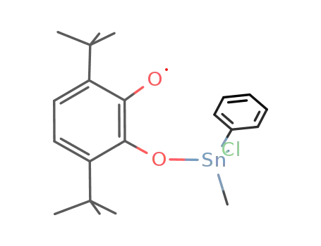 Molecular Structure of 82240-00-4 ((t-Bu)C<sub>6</sub>H<sub>2</sub>(O)OSnPhMeCl)