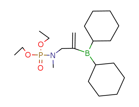 (C<sub>2</sub>H<sub>5</sub>O)2P(O)N(CH<sub>3</sub>)CH<sub>2</sub>C(CH<sub>2</sub>)B(C<sub>6</sub>H<sub>11</sub>)2