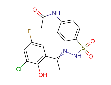 1-(4-Acetamino-benzolsulfonylhydrazono)-1-(5-fluor-3-chlor-2-hydroxy-phenyl)-ethan