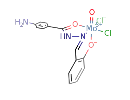 MoO(NH<sub>2</sub>C<sub>6</sub>H<sub>4</sub>C(O)NHNCHC<sub>6</sub>H<sub>4</sub>O)Cl<sub>2</sub>