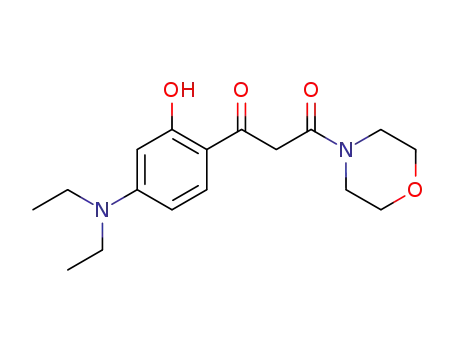 (2'-hydroxy-4'-diethylaminobenzoyl)acetic acid morpholide