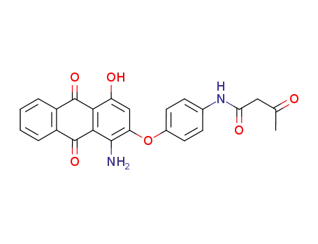 N-[4-(1-Amino-4-hydroxy-9,10-dioxo-9,10-dihydro-anthracen-2-yloxy)-phenyl]-3-oxo-butyramide