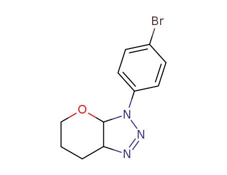 Molecular Structure of 10409-58-2 (3-(4-bromo-phenyl)-(3a<i>r</i>,7a<i>c</i>)-3,3a,5,6,7,7a-hexahydro-pyrano[2,3-<i>d</i>][1,2,3]triazole)