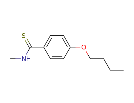Molecular Structure of 62926-12-9 (Benzenecarbothioamide, 4-butoxy-N-methyl-)
