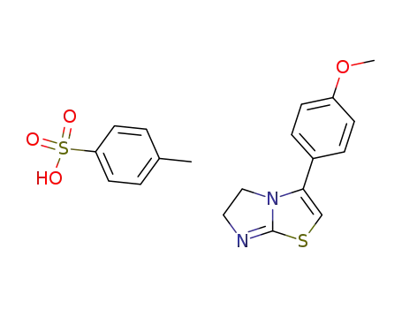 Imidazo[2,1-b]thiazole, 5,6-dihydro-3-(4-methoxyphenyl)-,
mono(4-methylbenzenesulfonate)