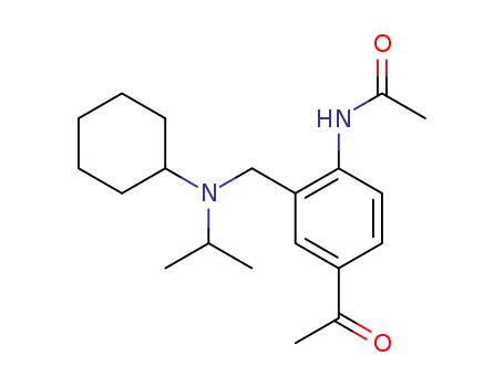 Molecular Structure of 55413-98-4 (N-{4-Acetyl-2-[(cyclohexyl-isopropyl-amino)-methyl]-phenyl}-acetamide)