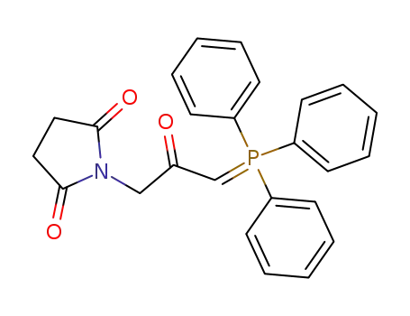 Molecular Structure of 113727-88-1 (2,5-Pyrrolidinedione, 1-[2-oxo-3-(triphenylphosphoranylidene)propyl]-)