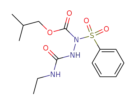 Hydrazinecarboxylic acid, 2-[(ethylamino)carbonyl]-1-(phenylsulfonyl)-,
2-methylpropyl ester