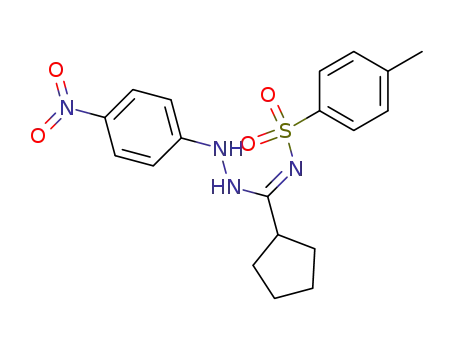 N-<4-Nitro-anilino>-N'-p-toluolsulfonyl-C-cyclopentyl-formamidin
