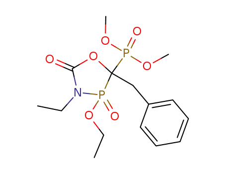 (5-benzyl-4-ethoxy-3-ethyl-2,4-dioxo-4λ<sup>5</sup>-[1,3,4]oxazaphospholidin-5-yl)-phosphonic acid dimethyl ester