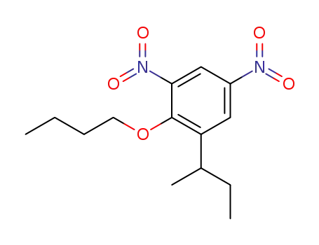 Molecular Structure of 29506-65-8 (2-Butoxy-1-sec-butyl-3,5-dinitro-benzene)