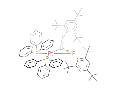 (P(C<sub>6</sub>H<sub>5</sub>)3)2Pt(C(P(C<sub>6</sub>H<sub>2</sub>(C(CH<sub>3</sub>)3)3))2)