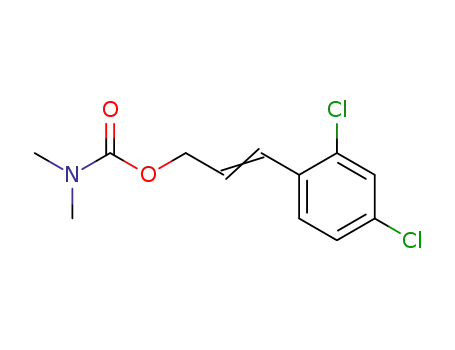 Molecular Structure of 25084-61-1 (Dimethyl-carbamic acid (E)-3-(2,4-dichloro-phenyl)-allyl ester)