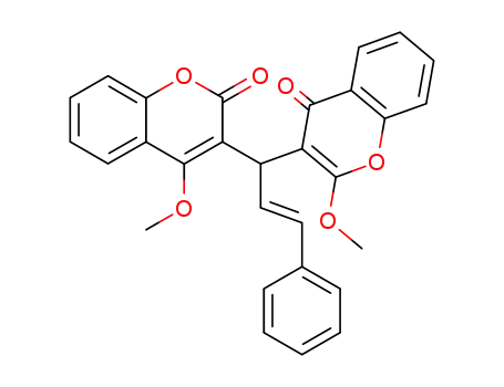(E)-4-methoxy-3-<1-(2-methoxy-4-oxo-4H-1-benzopyran-3-yl)-3-phenylprop-2-enyl>-2H-1-benzopyran-2-one