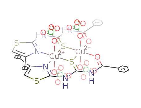 [Cu<sub>2</sub>(C<sub>6</sub>H<sub>5</sub>C<sub>3</sub>NSHNHCSNHCOC<sub>6</sub>H<sub>5</sub>)2(ClO<sub>4</sub>)4]