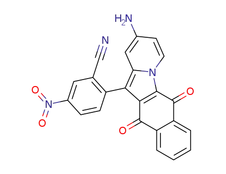 2-amino-12-(2'-cyano-4'-nitrophenyl)naphth<2,3-b>indolizine-6,11-dione