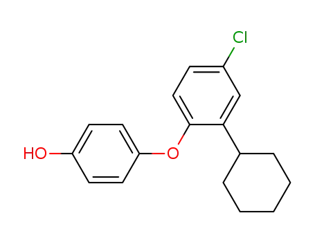 Molecular Structure of 40843-76-3 (4-(4-Chlor-2-cyclohexylphenoxy)-phenol)