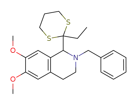 2-benzyl-1-(2-ethyl-1,3-dithian-2-yl)-1,2,3,4-tetrahydro-6,7-dimethoxyisoquinoline