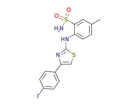 Benzenesulfonamide, 2-[[4-(4-iodophenyl)-2-thiazolyl]amino]-5-methyl-
