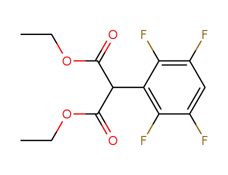 Molecular Structure of 28744-71-0 (Propanedioic acid, (2,3,5,6-tetrafluorophenyl)-, diethyl ester)