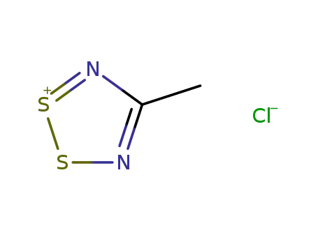 Molecular Structure of 82290-16-2 (1,2,3,5-Dithiadiazol-1-ium, 4-methyl-, chloride)