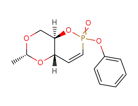 (<i>O</i><sup>3</sup>,<i>O</i><sup>5</sup>-(<i>R</i>)-ethane-1,1-diyl-<i>D</i>-<i>erythro</i>-2-deoxy-pent-1-enitol-1-yl)-phosphonic acid lactone (Ξ)-phenyl ester