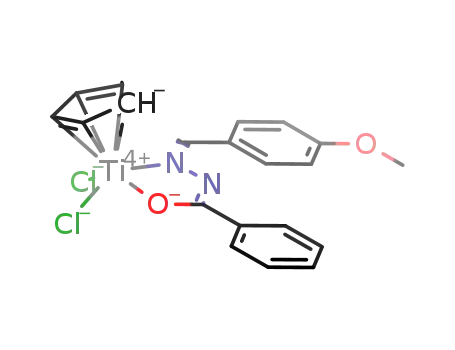 (C<sub>5</sub>H<sub>5</sub>)TiCl<sub>2</sub>(CH<sub>3</sub>OC<sub>6</sub>H<sub>4</sub>)CHNNC(O)C<sub>6</sub>H<sub>5</sub>