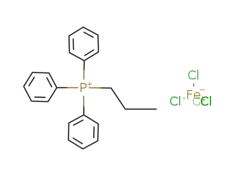 {(C<sub>6</sub>H<sub>5</sub>)3PC<sub>3</sub>H<sub>7</sub>}<sup>(1+)</sup>*{FeCl<sub>4</sub>}<sup>(1-)</sup>={(C<sub>6</sub>H<sub>5</sub>)3PC<sub>3</sub>H<sub>7</sub>}{FeCl<sub>4</sub>}