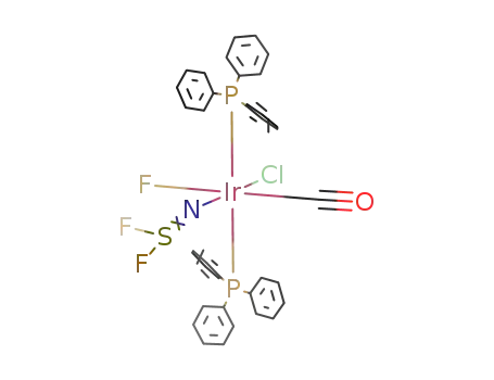 {Ir(CO)ClF(NSF<sub>2</sub>)(P(C<sub>6</sub>H<sub>5</sub>)3)2}