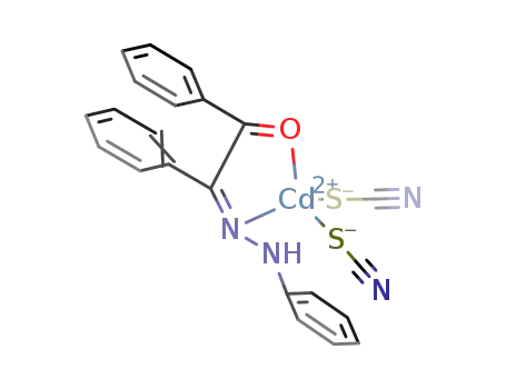 Molecular Structure of 82286-54-2 ((benzil phenylhydrazone)(thiocyanato)2 cadmium(II))