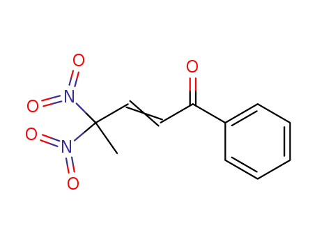 Molecular Structure of 62116-08-9 (2-Penten-1-one, 4,4-dinitro-1-phenyl-)