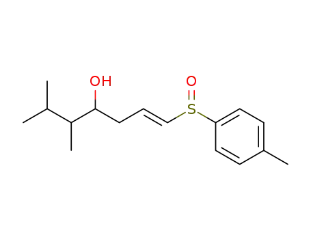 (E)-5,6-Dimethyl-1-(toluene-4-sulfinyl)-hept-1-en-4-ol