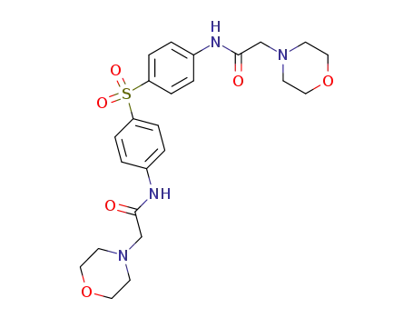 Molecular Structure of 2731-67-1 (4-Morpholineacetamide,N,N'-(sulfonyldi-4,1-phenylene)bis- (9CI))