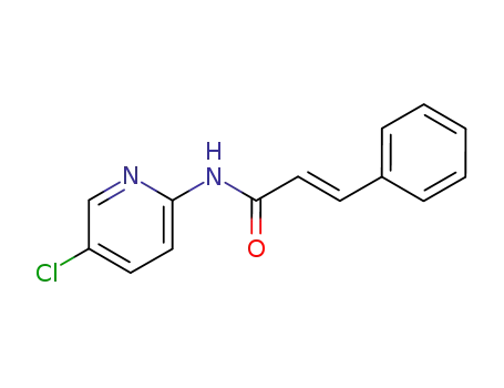 Molecular Structure of 100622-76-2 (<i>N</i>-(5-chloro-[2]pyridyl)-<i>trans</i>-cinnamamide)