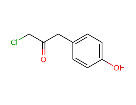Molecular Structure of 856981-36-7 (1-chloro-3-(4-hydroxy-phenyl)-acetone)