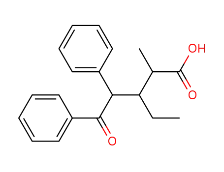Molecular Structure of 861774-27-8 (3-ethyl-2-methyl-5-oxo-4,5-diphenyl-valeric acid)