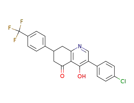 5(6H)-Quinolinone,
3-(4-chlorophenyl)-7,8-dihydro-4-hydroxy-7-[4-(trifluoromethyl)phenyl]-