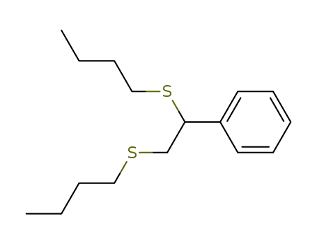 Molecular Structure of 1879-13-6 (1,2-bis-butylsulfanyl-1-phenyl-ethane)