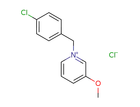 Molecular Structure of 109845-83-2 (1-(4-chloro-benzyl)-3-methoxy-pyridinium; chloride)