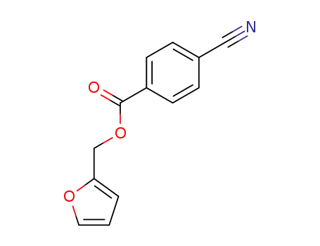 Molecular Structure of 145098-44-8 (4-cyano-benzoic acid furfuryl ester)
